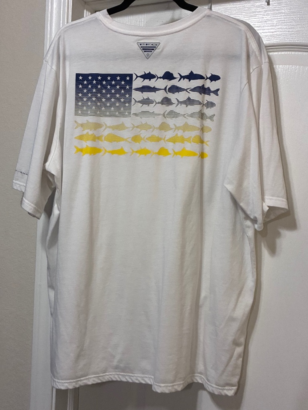 Columbia Sportswear Company PFG OMNI-SHADE White Adult XLg ShortSleeve Tee